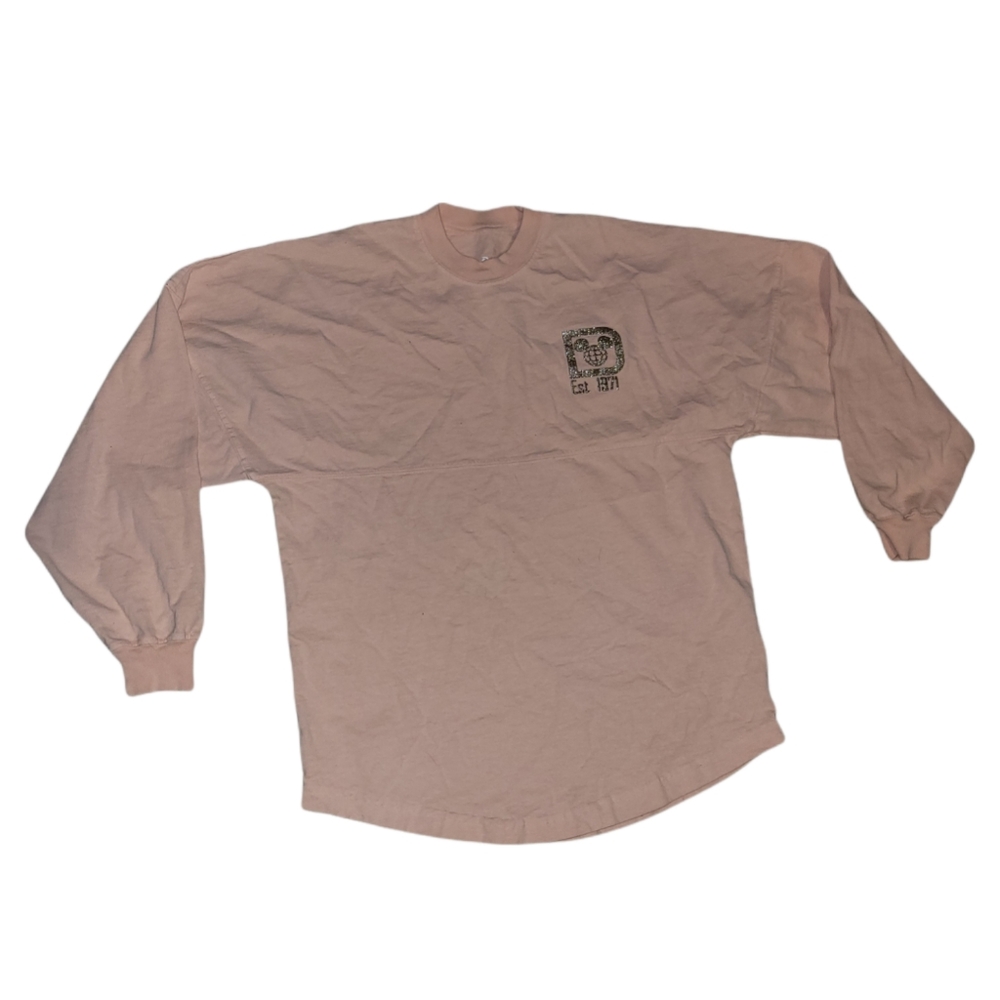 Disney XS Spirit Jersey light pink glimmer lettering
